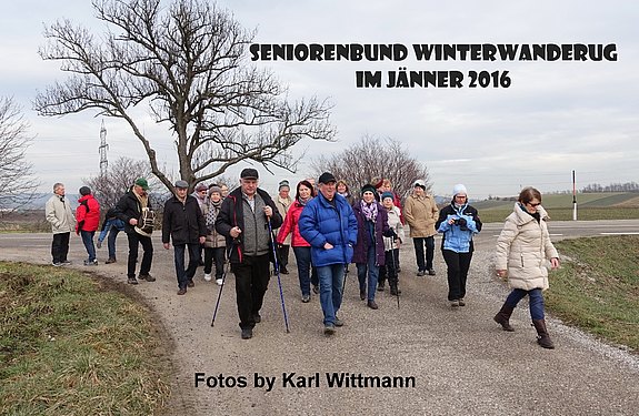 Wanderung nach Anzendorf am 27.01.2016 mit dem Niederösterreichischen Seniorenbund Ortsgruppe Loosdorf-Schollach
