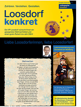 Loosdorf konkret Ausgabe Dezember 2023