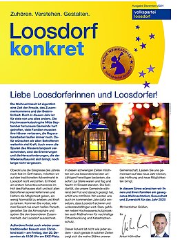 Loosdorf konkret Ausgabe Dezember 2024